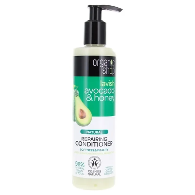 Calitate înaltă Organic Shop Balsam natural reparator cu avocado și miere 280 ml