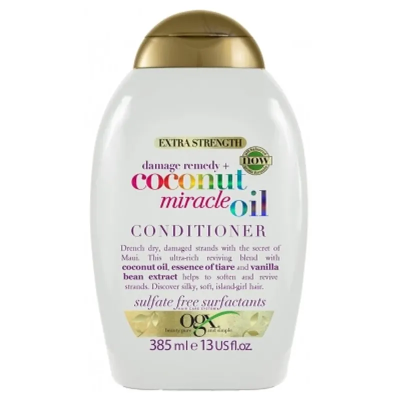 Ogx Balsam de păr cu ulei miraculos de cocos 385 ml Ieftin