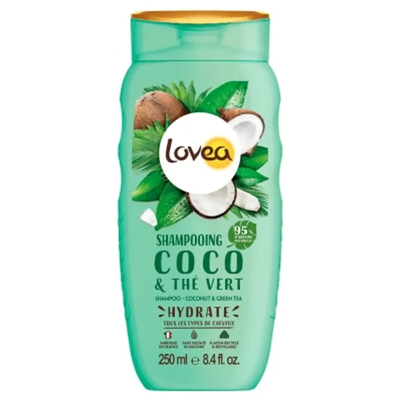 Lovea Șampon cu nucă de cocos și ceai verde 250 ml Reducere specială