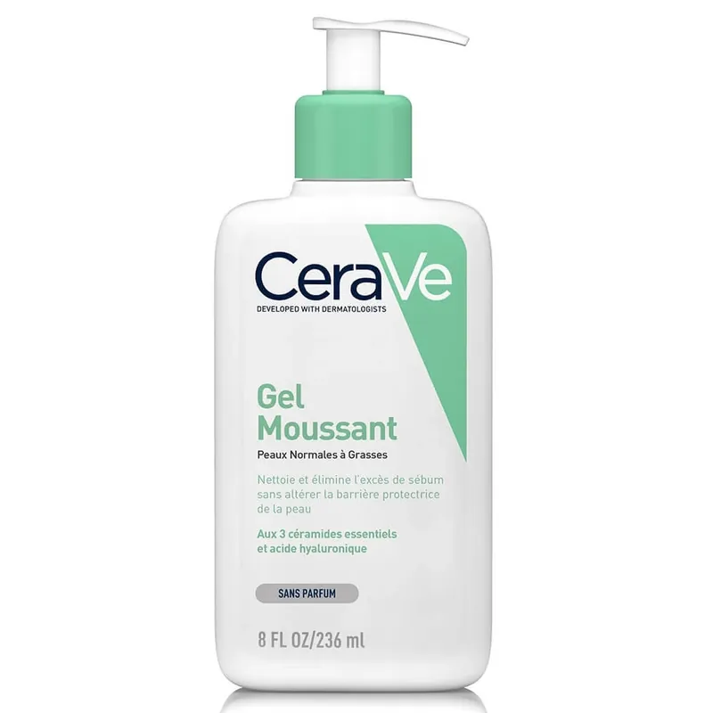 Livrare expres Cerave Facial Cleanser Gel spumant pentru piele normală până la grasă 236ml