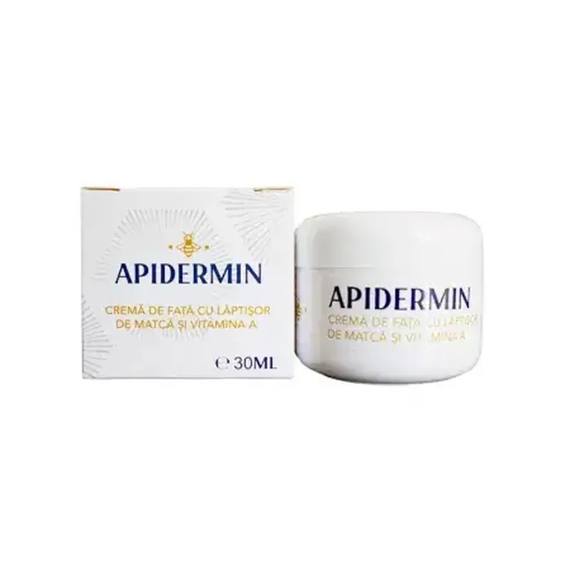 Crema de fata cu laptisor de matca si Vitamina A Apidermin, 30 ml, Complex Apicol Veceslav Cumpărături sigure
