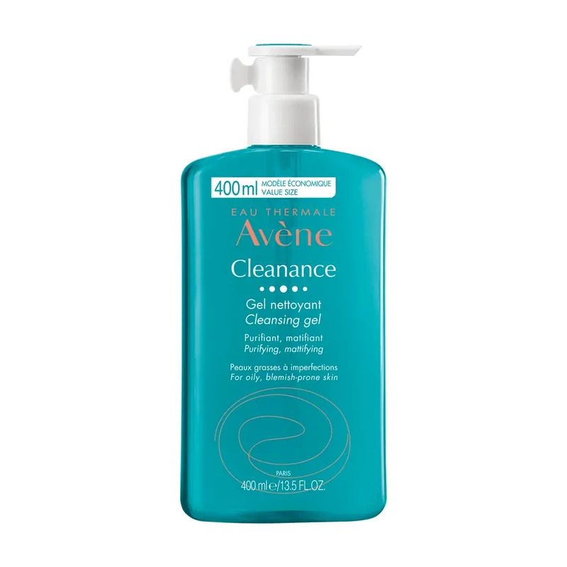 Lichidare de stoc Avene Cleanance, gel de curățare pentru față și corp, ten gras predispus la imperfecțiuni, 400 ml