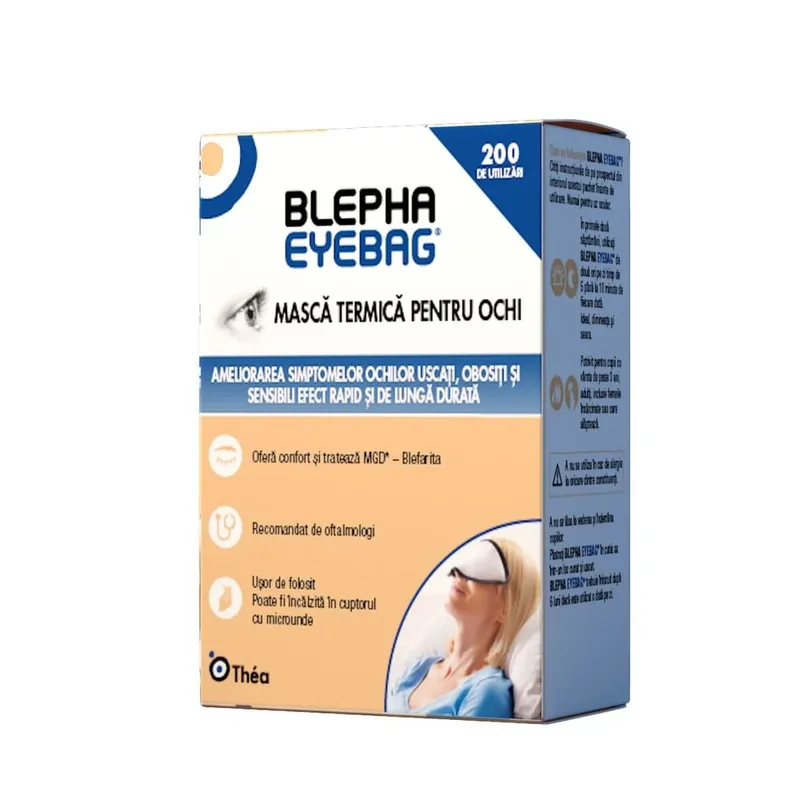 Masca termica reutilizabila pentru ochi Blepha EyeBag, 1 bucata, Laboratoires Théa Livrare expres