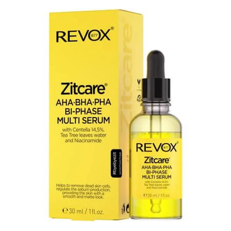 Chilipir Ser bifazic cu AHA BHA PHA Zitcare, 30 ml, Revox