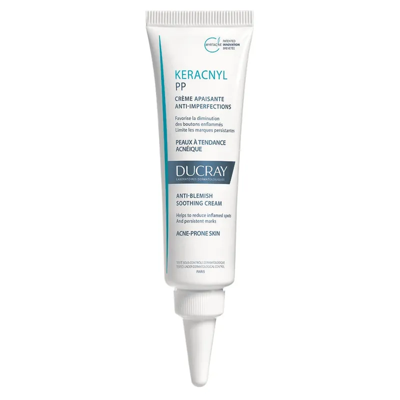 Crema calmanta anti-imperfectiuni pentru tenul cu tendinta acneica Keracnyl PP, 30 ml, Ducray Ofertă