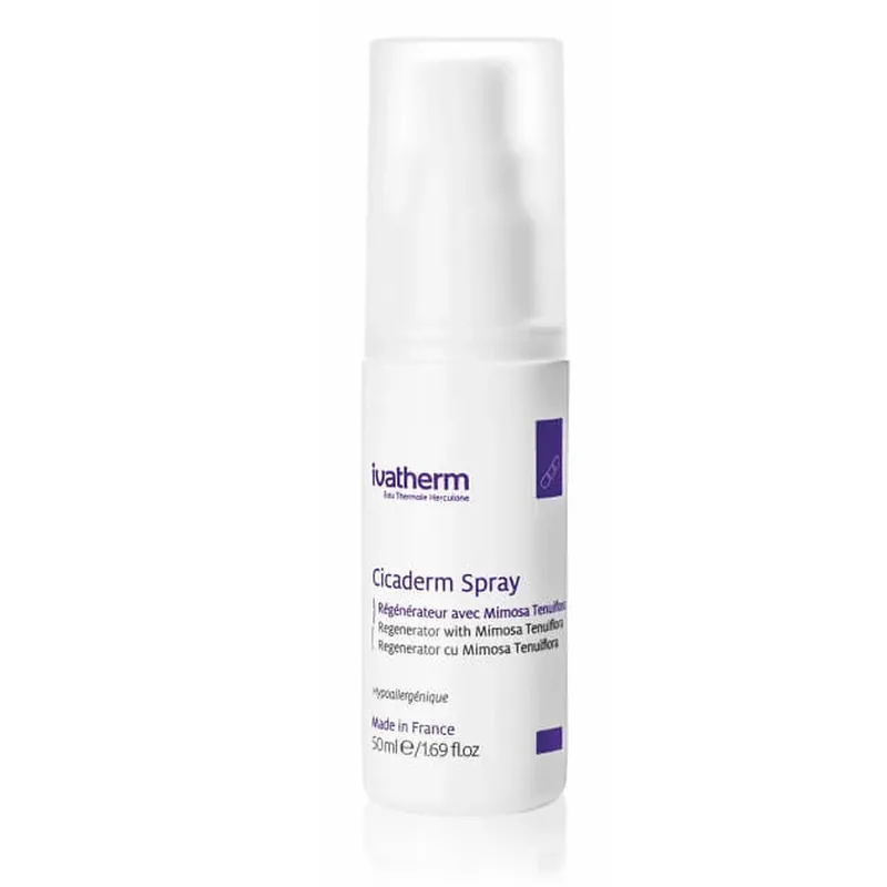 Doar azi Spray reparatoar pe baza de Mimosa Tenuiflora Cicaderm, 50 ml, Ivatherm