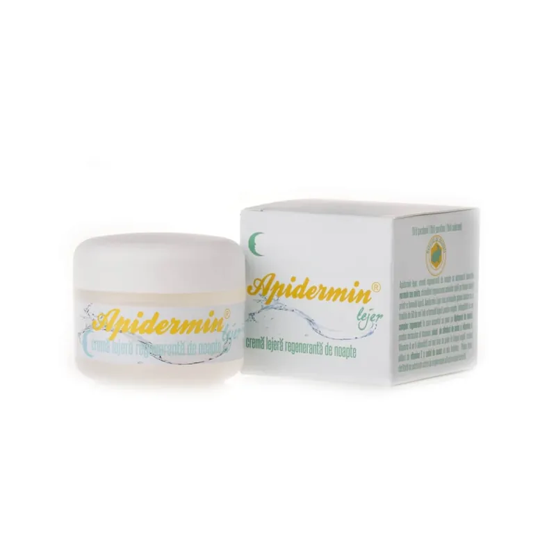 Crema lejera regeneranta de noapte Apidermin, 50 ml, Complex Apicol Veceslav Discount