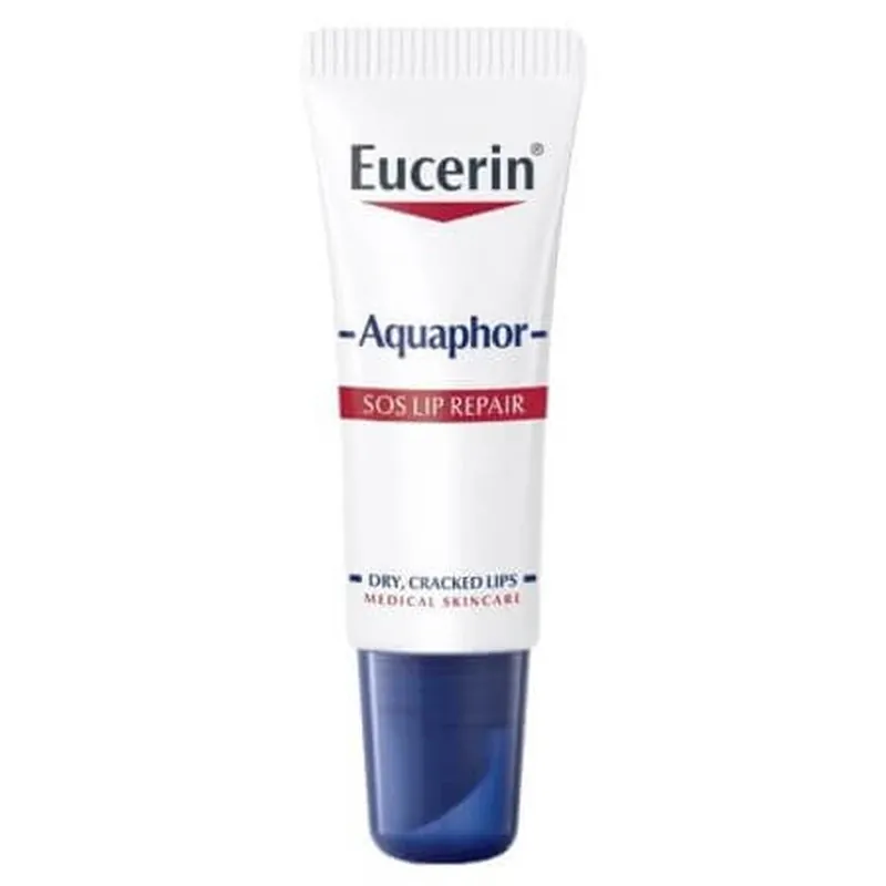 Comandă acum Eucerin Aquaphor Crema regeneratoare pentru pielea uscata a buzelor, 10 ml