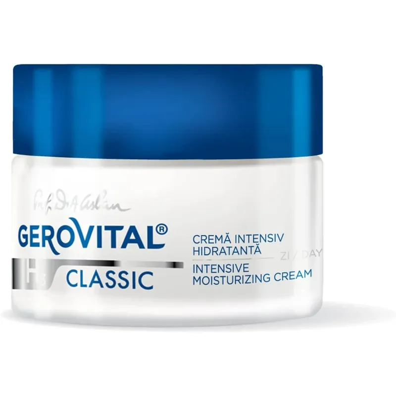 Crema intensiv hidratanta de zi Gerovital H3 Classic, 50 ml, Farmec Discount