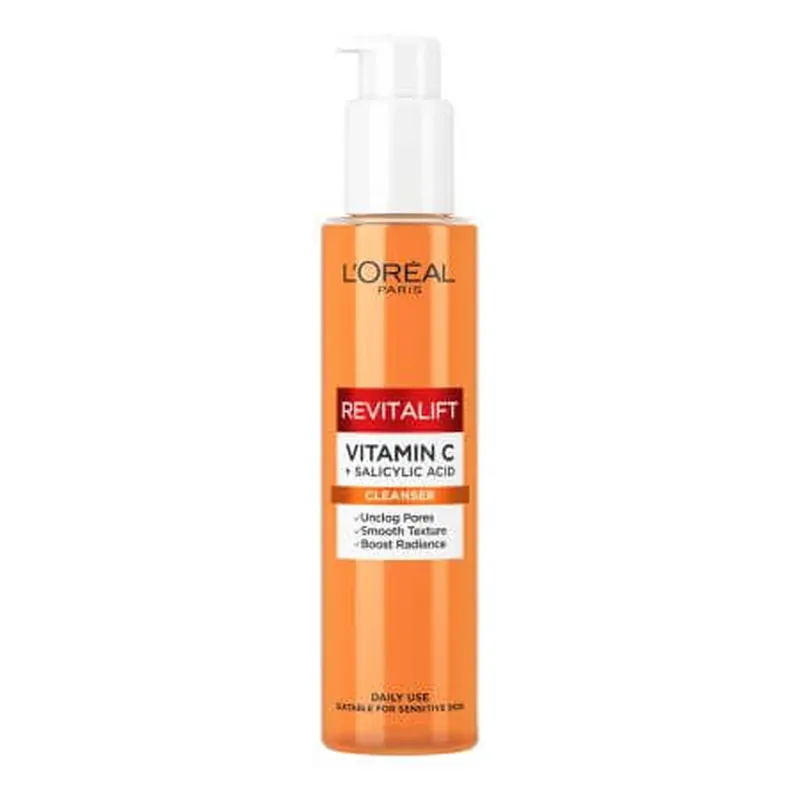 Cel mai bun preț Gel de curatare spumant imbogatit cu Vitamina C si Acid Salicilic, Revitalift Clinical, 150 ml, Loreal Paris