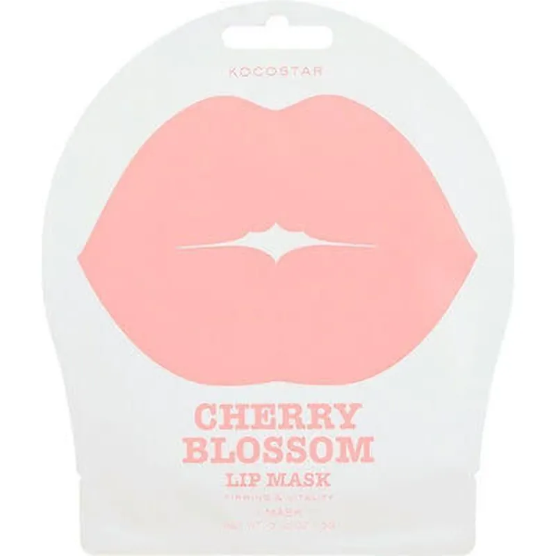 KOCOSTAR Lip Mask Cherry Blossom Hydrogel patch pentru fermitatea și îngrijirea buzelor 1 bucăți Cel mai vândut
