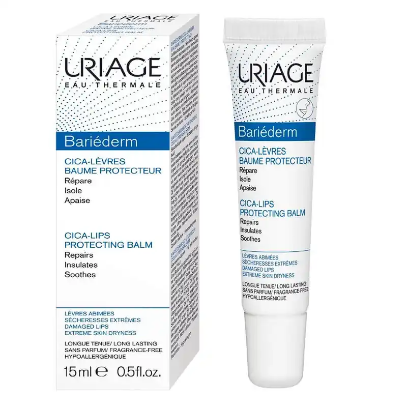 Balsam reparator de buze Bariederm, 15 ml, Uriage Retur gratuit