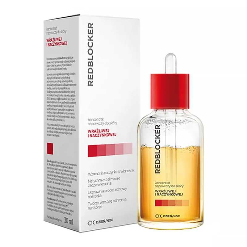 Ultima șansă Concentrat reparator Redblocker pentru piele sensibilă și vasculară, 30 ml