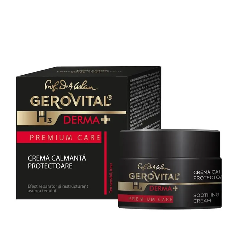 Preferatul clienților Crema calmanta protectoare Gerovital H3 Derma+ Premium Care, 50 ml, Farmec