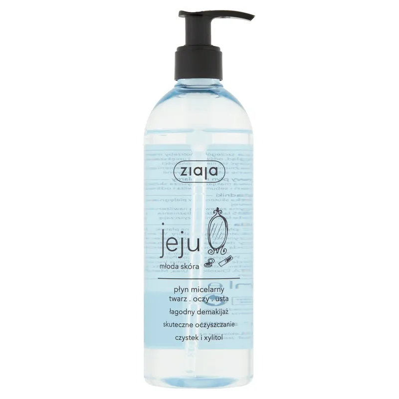 Doar azi Ziaja Jeju, Lichid micelar pentru față, ochi și buze, Demachiant delicat, 390 ml
