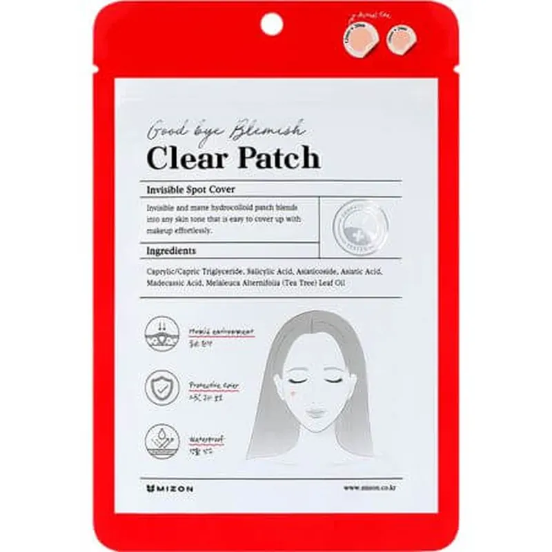 Plasturi hidrocoloidali antiacnee cu acid salicilic si centella asiatica Goodbye Blemish, 44 bucati, Mizon Popular