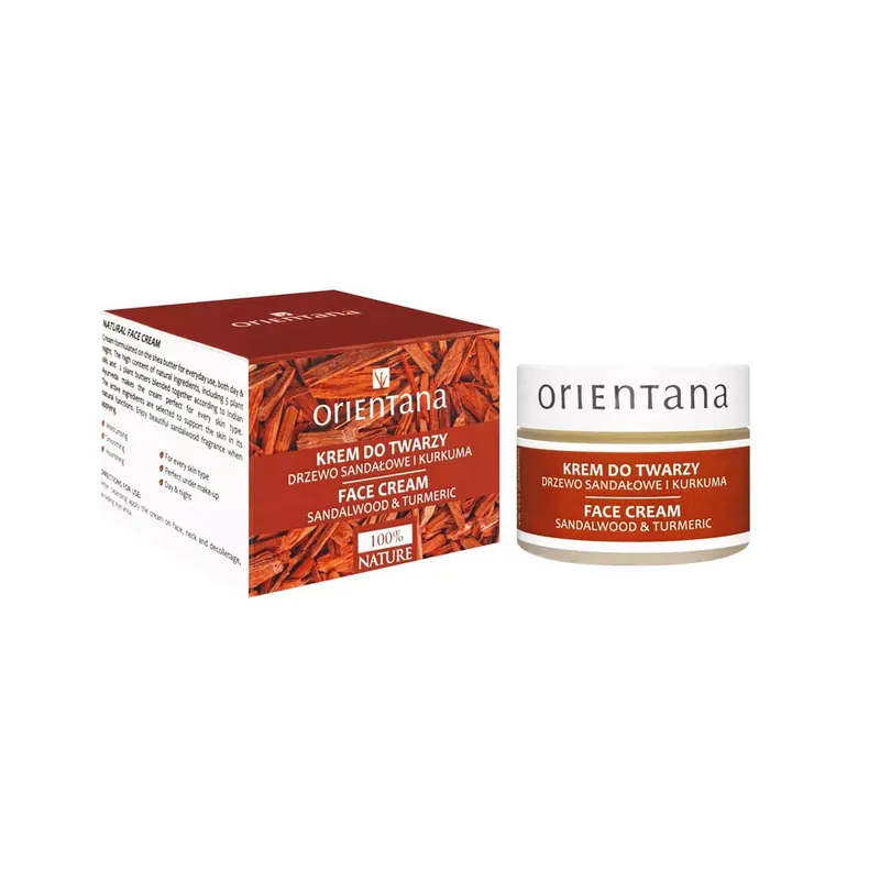 Orientana, cremă de față de zi și de noapte, lemn de santal și turmeric, 50 g Mai ieftin
