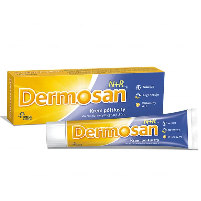 Bestseller Dermosan N + R, cremă semi-grasă pentru îngrijirea zilnică a pielii, 40 g