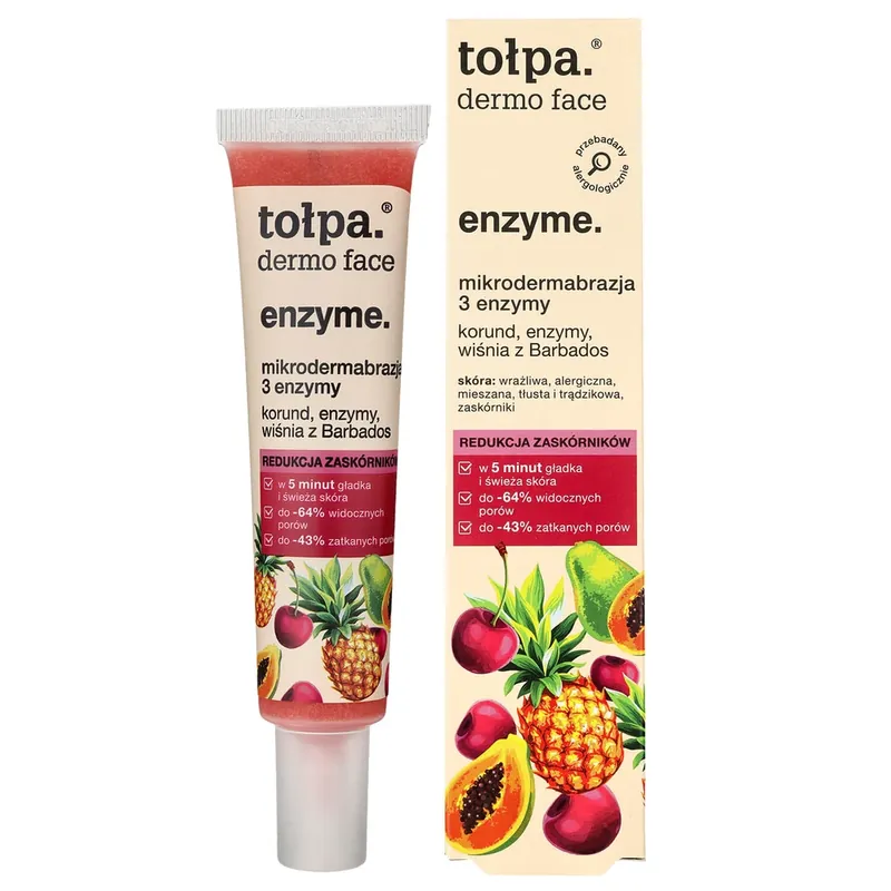 Tolpa Dermo Face Enzyme, microdermabraziune 3 enzime, 40 ml Cumpără online