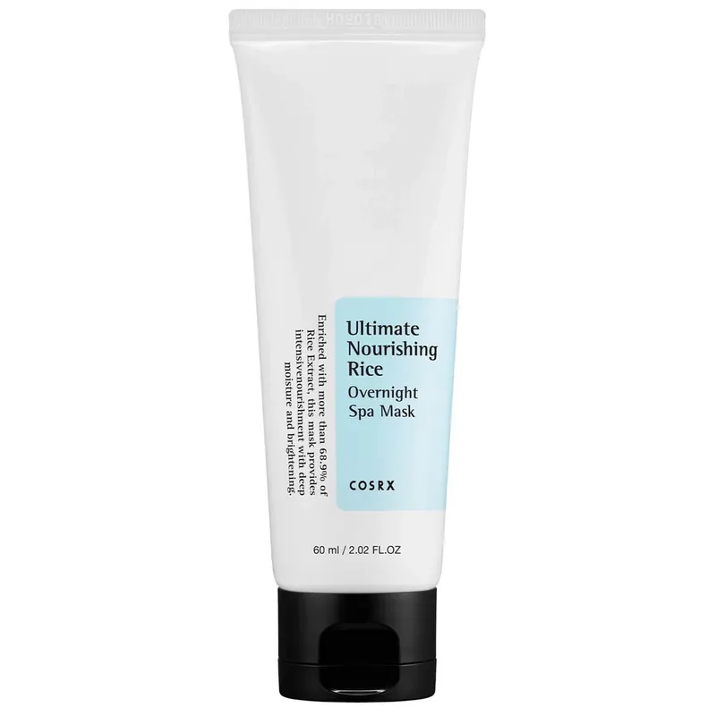 Popular Cosrx Ultimate Nourishing Rice Overnight Spa Mask, mască facială hrănitoare peste noapte cu extract de orez, 60 ml