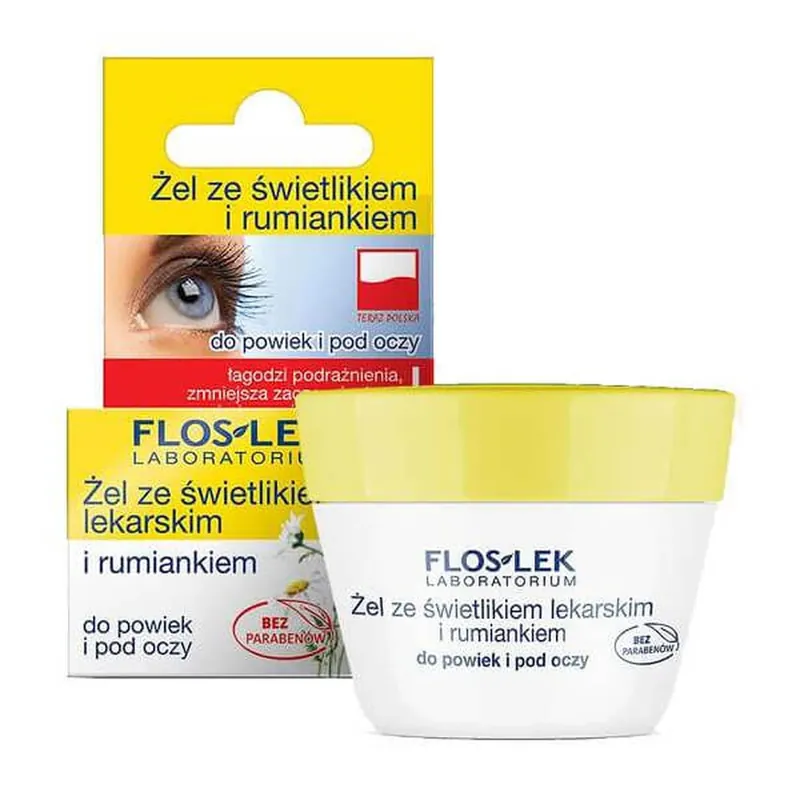 Flos-Lek, Gel pentru pleoape și sub ochi, 10 g Plată sigură