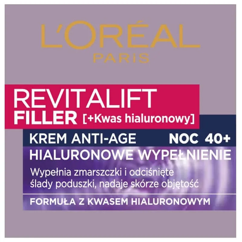Expediere rapidă L Oreal Paris Revitalift Filler Cremă de noapte, 50 ml