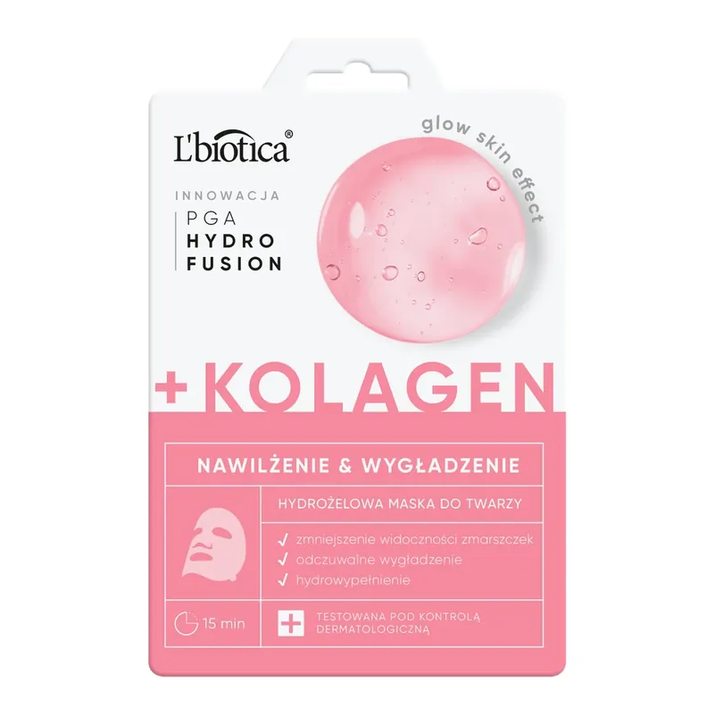 Bestseller L‘Biotica, mască de față hidrogel cu colagen, 1 bucată