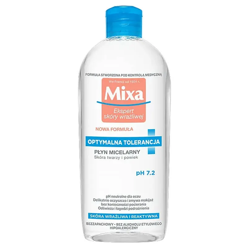 Preferatul clienților Mixa Optimal Tolerance, Loțiune micelară, piele sensibilă, 400 ml