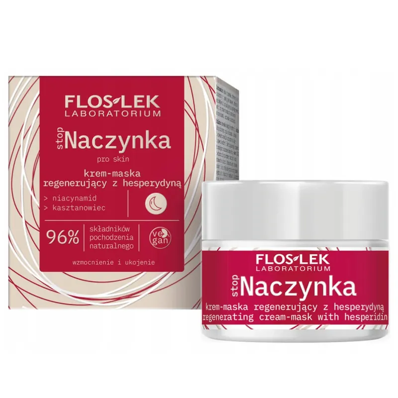 Ofertă specială Flos-Lek Stopaczynka, Cremă-mască regeneratoare, cu hespedrin, pentru noapte, 50 ml