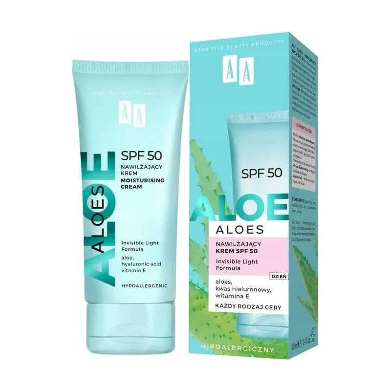 Cumpără acum AA Aloe Vera, cremă hidratantă cu SPF 50, 40 ml