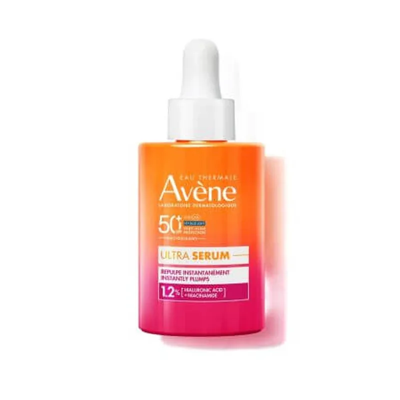 Cel mai vândut Ultra Serum cu efect imediat de reumplere al pielii SPF 50+, 30 ml, Avene