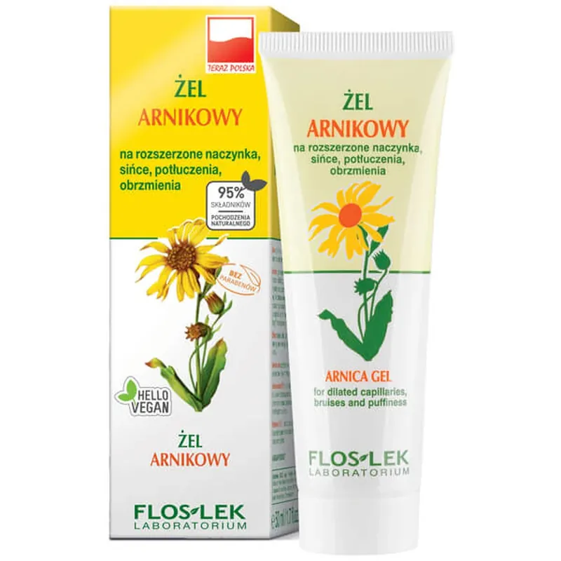 Flos-Lek, Gel de arnică pentru capilare dilatate și vânătăi, 50 ml Reduceri