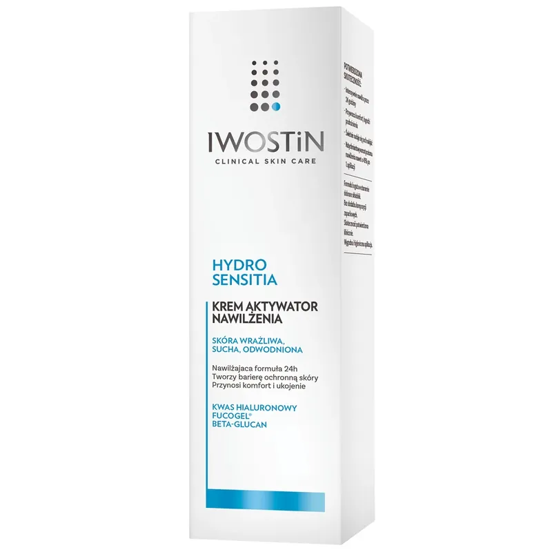 Ofertă limitată Iwostin Hydro Sensitia, Cremă activatoare de hidratare, ten deshidratat, uscat și sensibil, 50 ml