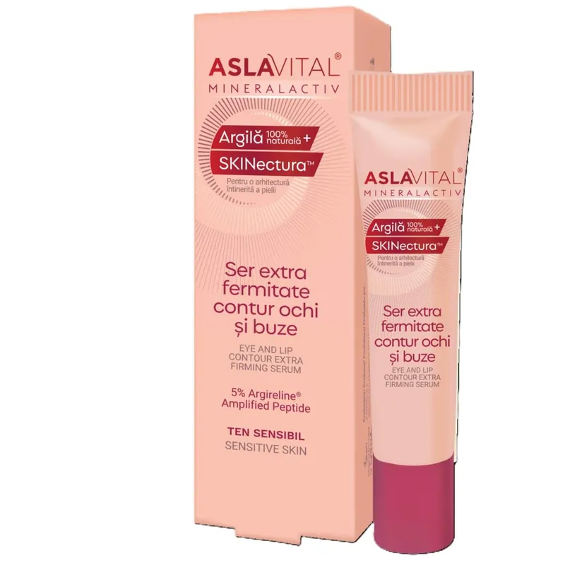 Ser Extra Fermitate, pentru contur ochi si buze MineralActiv, 15 ml, Aslavital Preț mic
