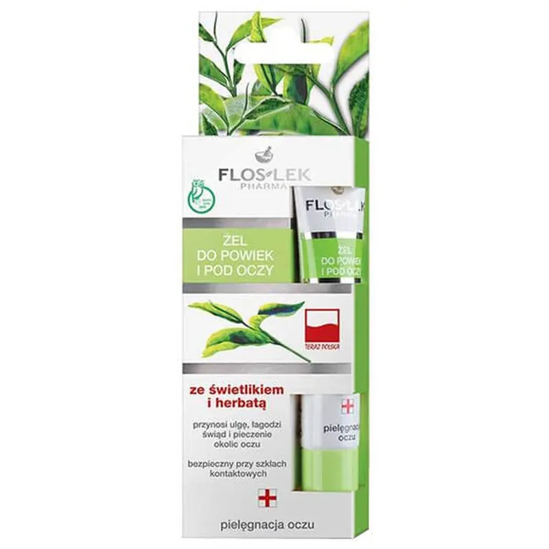 Reduceri Flos-Lek, gel pentru pleoape și ochi cu echinaceea și ceai, 15 ml
