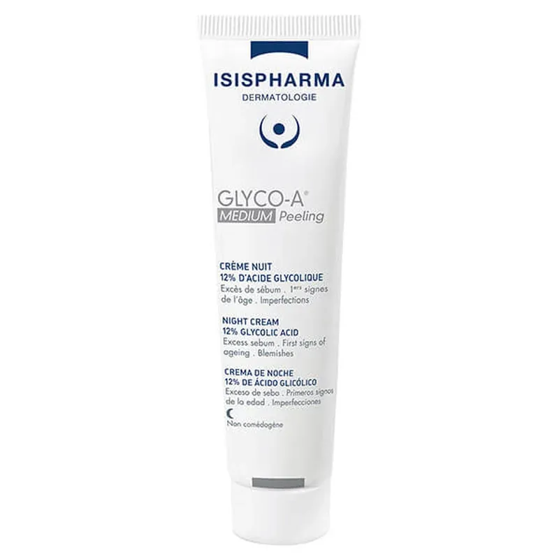 Vezi acum Isispharma Glyco-A, cremă de noapte peeling mediu cu 12% acid glicolic, 30 ml
