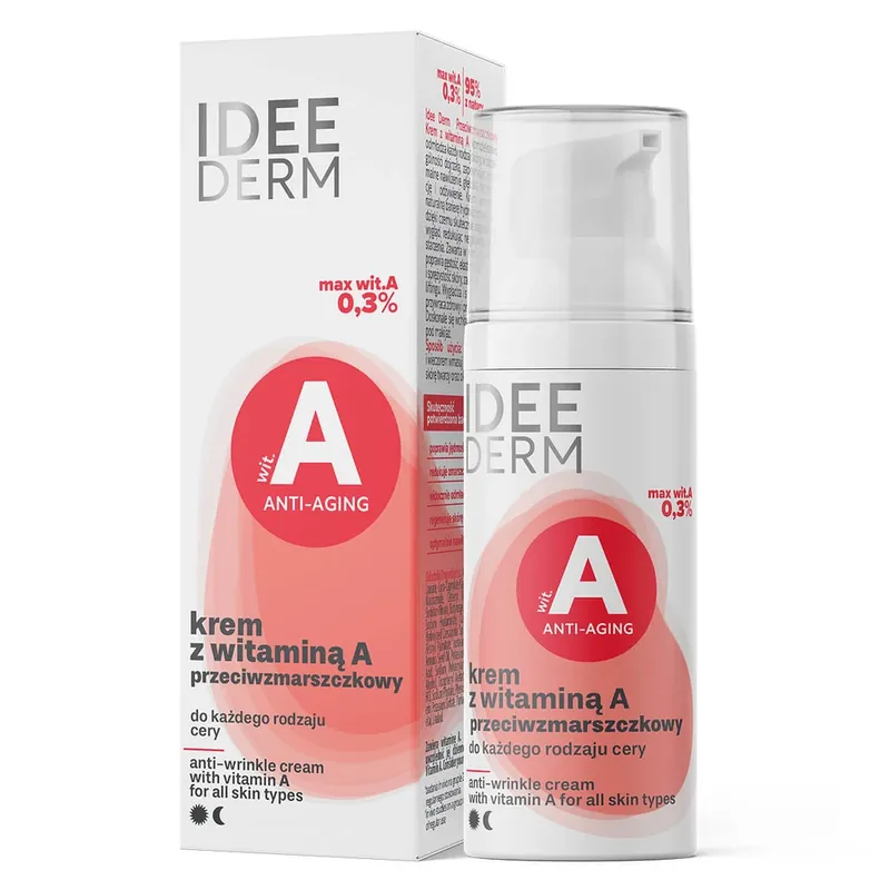 Idee Derm, Cremă antirid cu vitamina A, 50 ml Preț redus