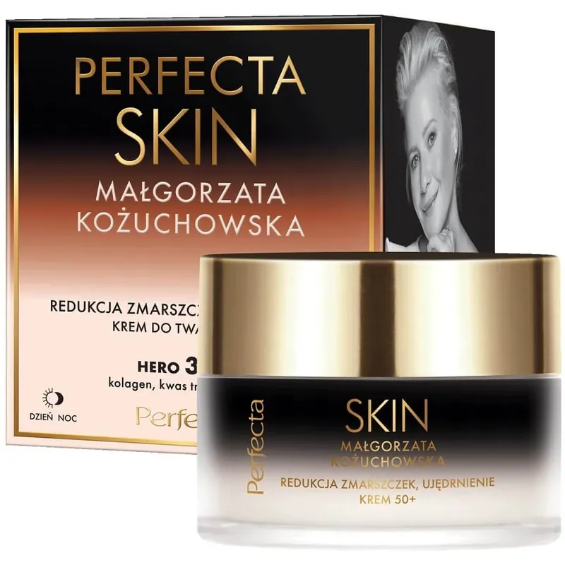 Cel mai vândut Perfecta Skin Małgorzata Kożuchowska Cremă de zi și de noapte pentru fermitate 50+, 50 ml