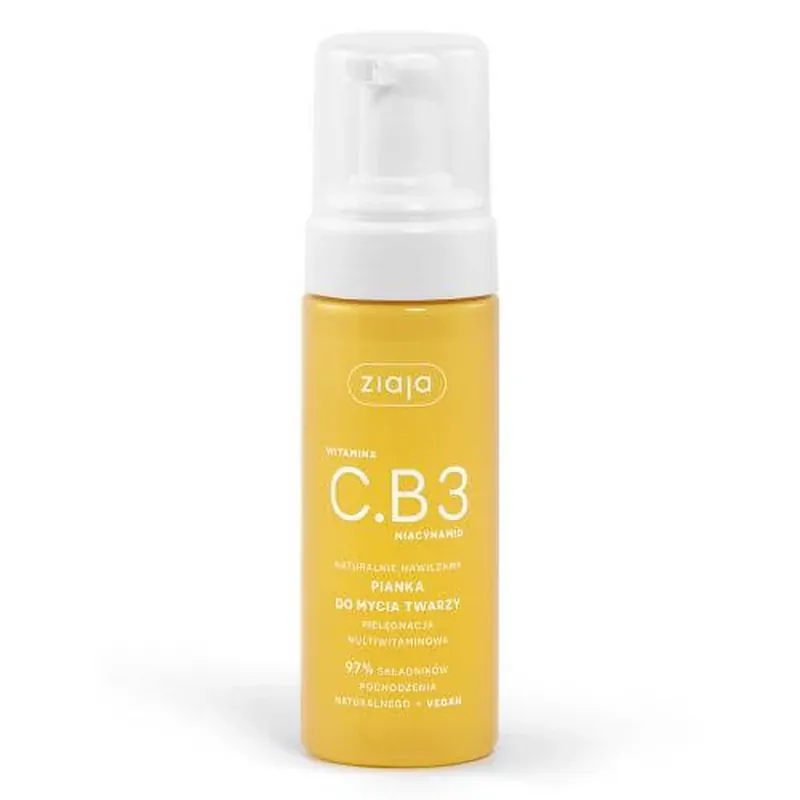 Ziaja Vitamin C.B3 Niacinamide spumă de spălare a feței, 150 ml Lichidare de stoc