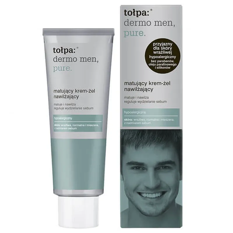 Tolpa Dermo MEN, Gel-cremă pur, matifiant și hidratant, 40 ml Cel mai vândut