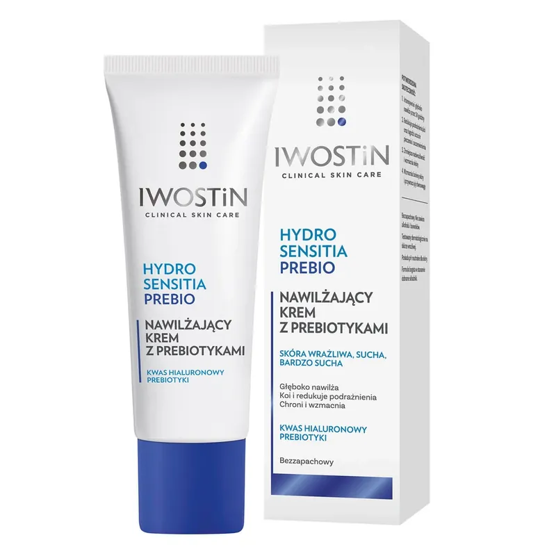 Iwostin Hydro Sensitia Prebio, cremă hidratantă cu prebiotice, piele sensibilă, uscată și foarte uscată, 50 ml Premium