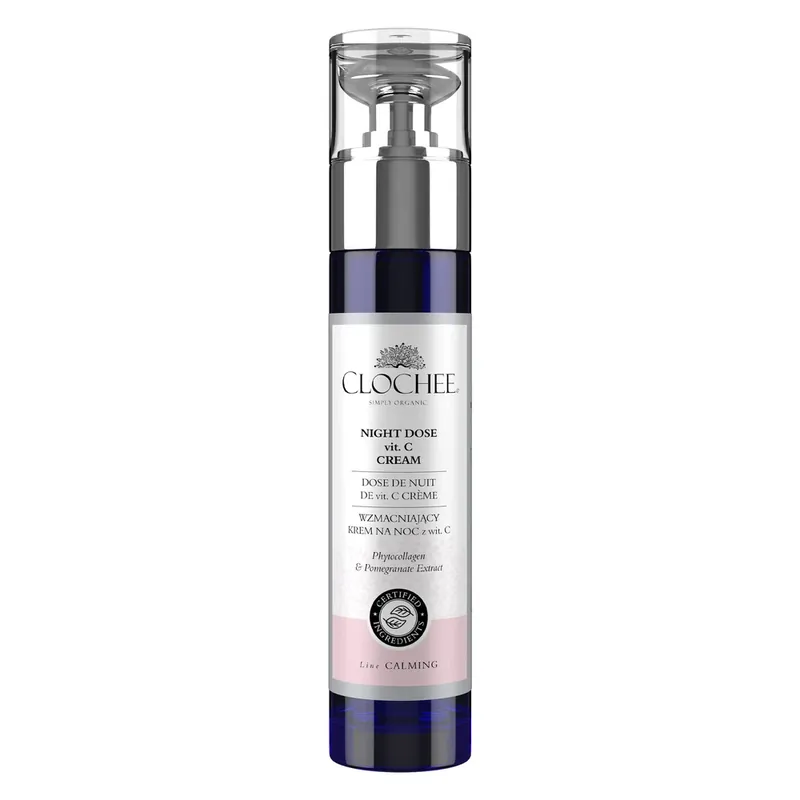 Clochee Simply Organic, cremă de noapte fortificantă cu vitamina C, 50 ml Super ofertă