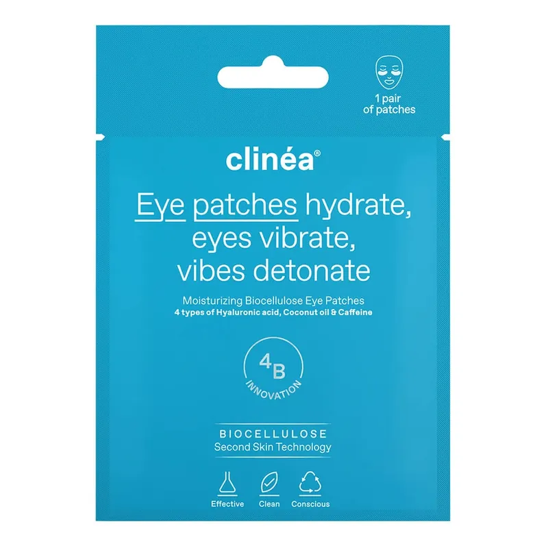 Clinea Plasturi de ochi hidratanți din bioceluloză pentru hidratarea ochilor 1 pereche Preferatul clienților