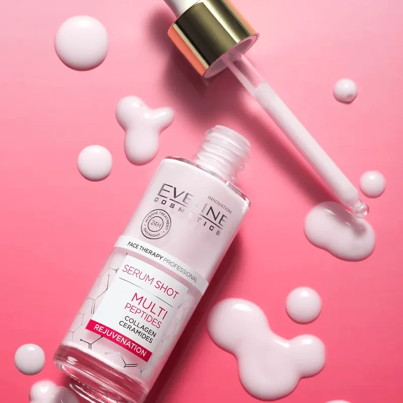 Ultima șansă Eveline Cosmetics Serum Shot, tratament de întinerire, multipeptide, 30 ml