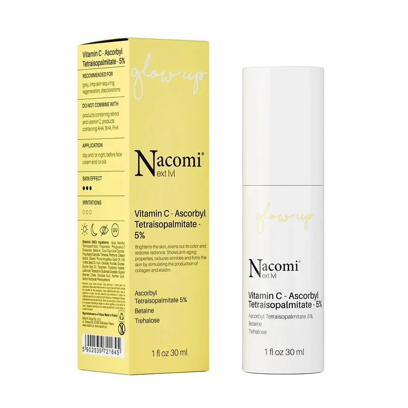 Nacomi Next Level Vitamina C - Tetraisopalmitat de ascorbil 5%, 30 ml Livrare rapidă