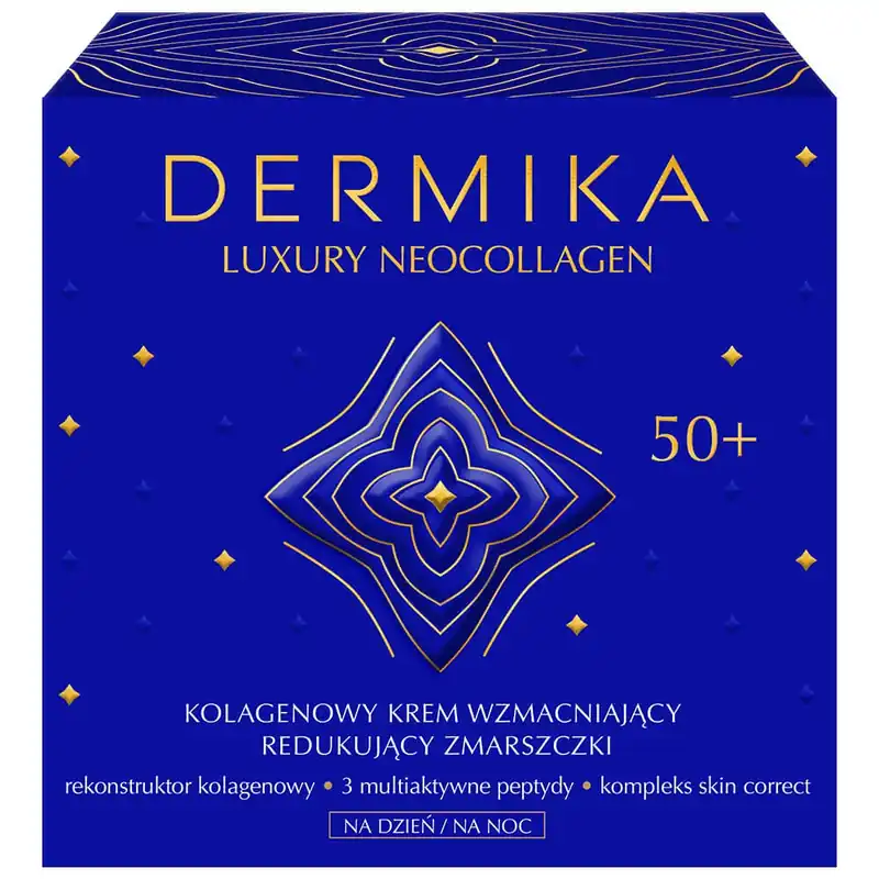 Dermika Luxury Neocollagen 50+, Cremă de întărire a colagenului pentru reducerea ridurilor zi și noapte, 50 ml Plată securizată
