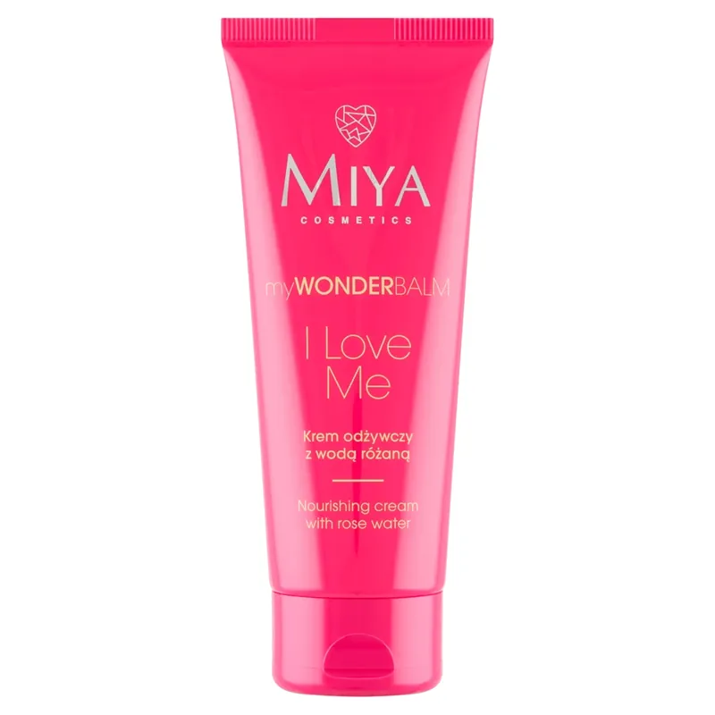 Noutate Miya myWONDERBALM I Love Me, cremă hrănitoare cu apă de trandafiri, 75 ml