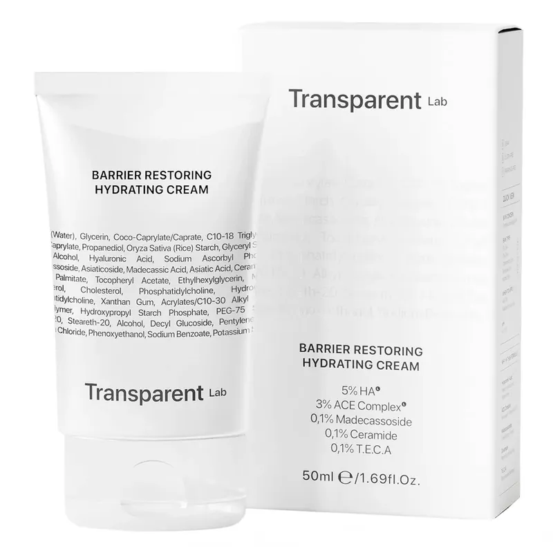 Transparent Lab Barrier Restoring Cream, cremă de față hidratantă, 50 ml Plată securizată
