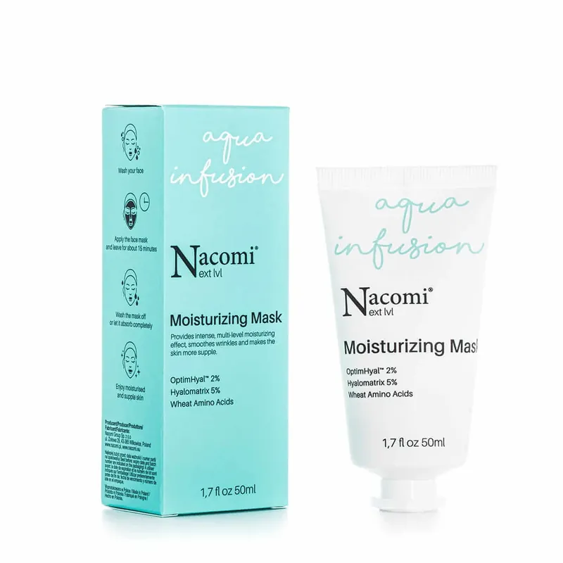 Calitate înaltă Mască de față hidratantă Nacomi Next Level, 50ml