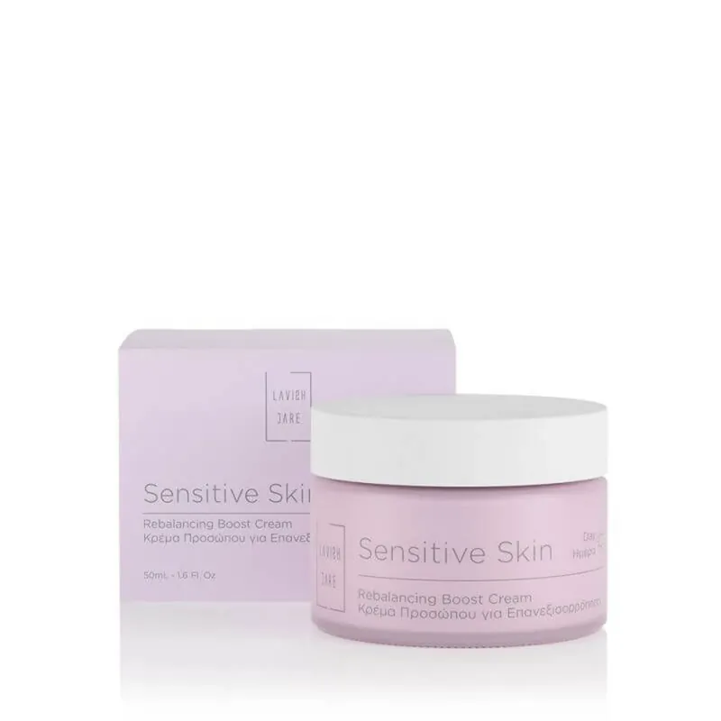LAVISH CARE Sensitive Skin Rebalancing Boost Cream Cremă de zi pentru piele sensibilă 50ml Ofertă specială